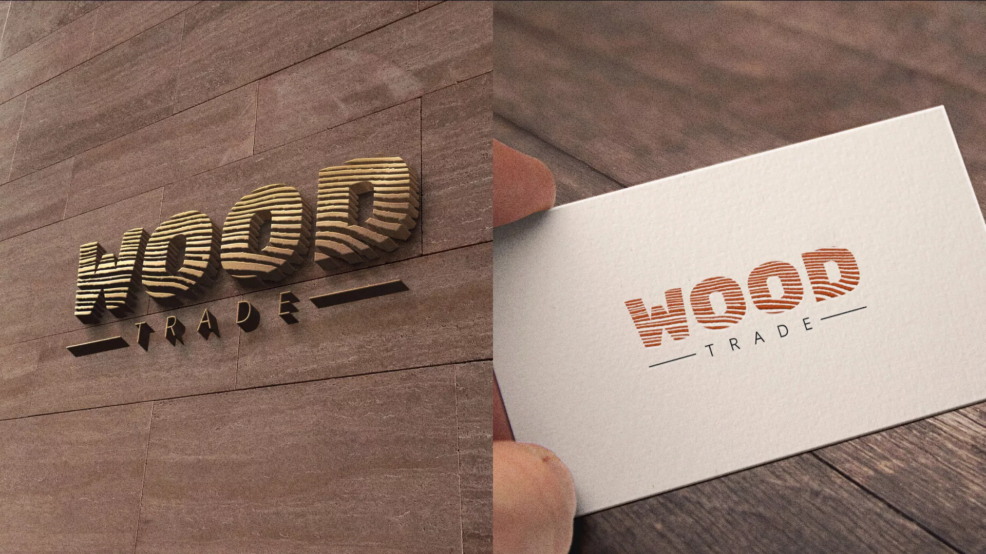 Разработка логотипа для компании «Wood Trade» в Ишиме