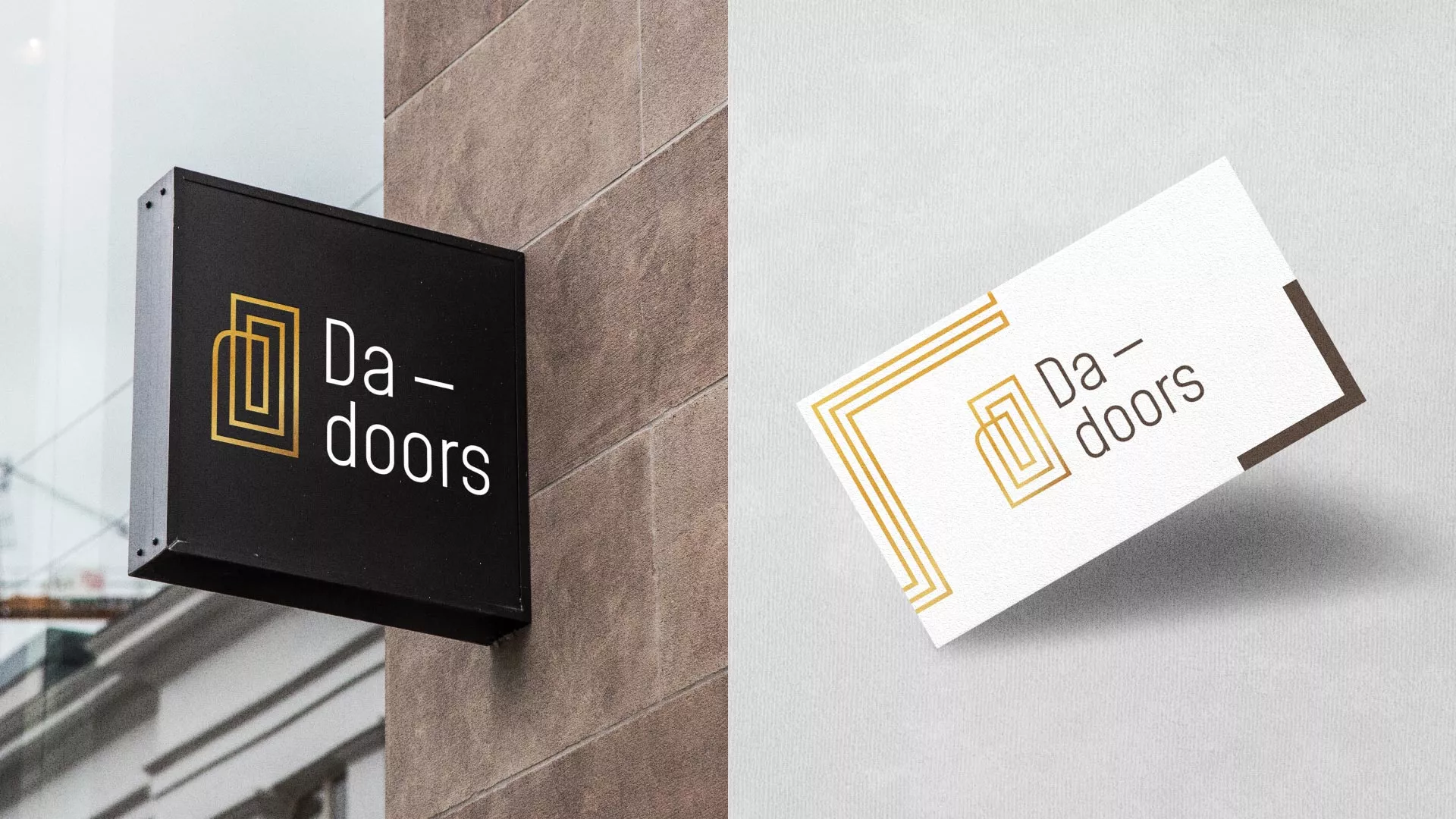 Разработка логотипа для компании «DA-DOORS» в Ишиме